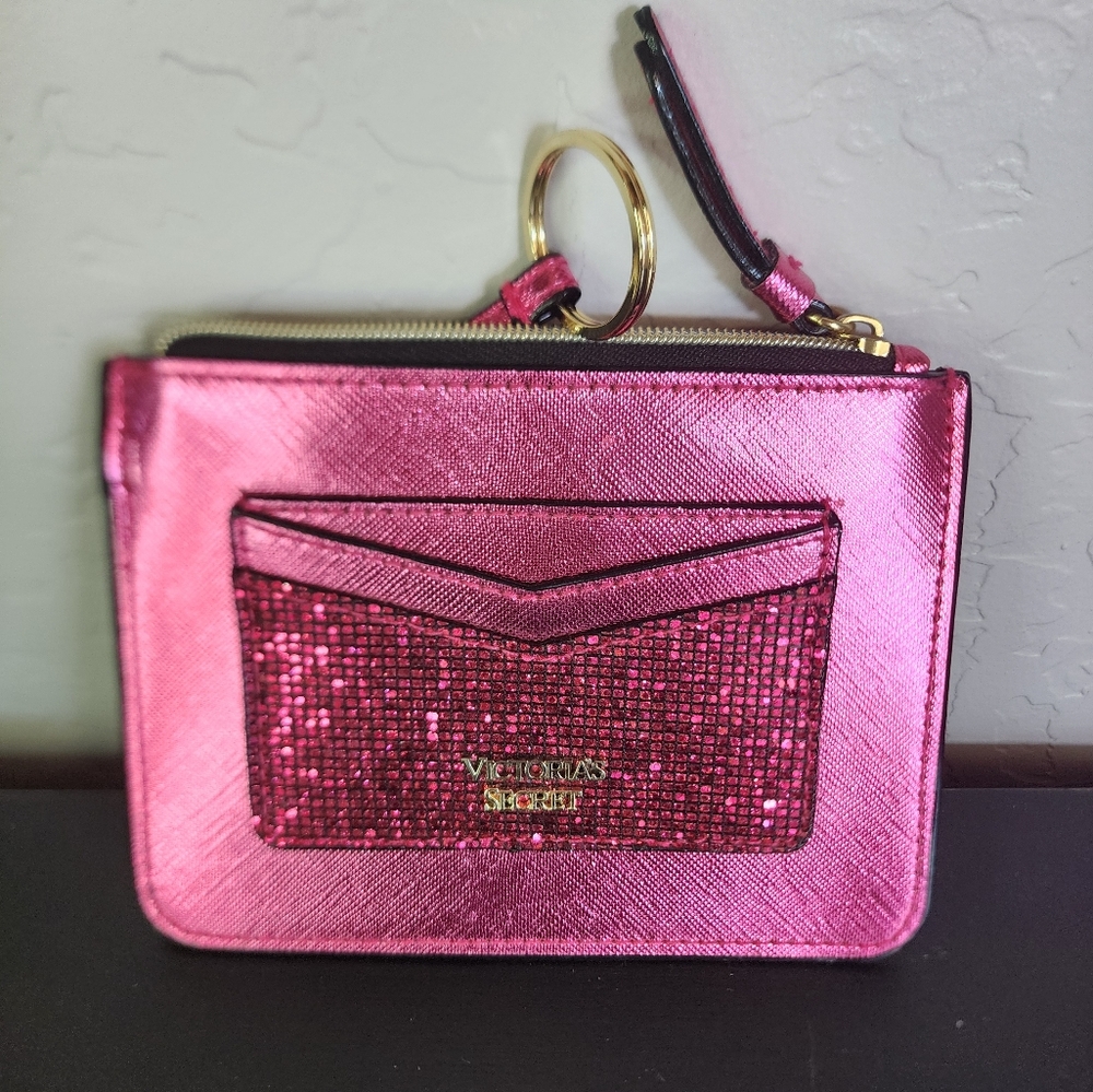 Victoria's Secret Hot Pink Card Holder - Picture 1 of 6